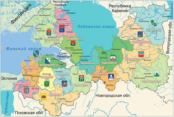 列宁格勒州行政区划