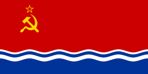 Flag of the Latvian Soviet Socialist Republic, 1953.png