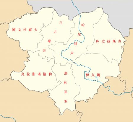 哈尔科夫州地图