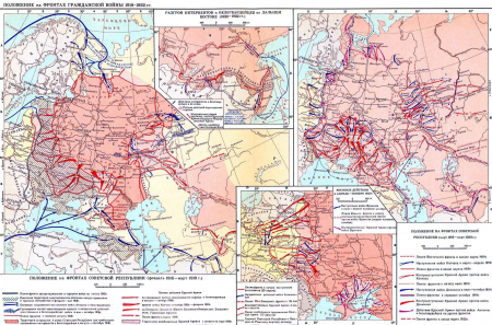 俄国内战地图（1918-1922）