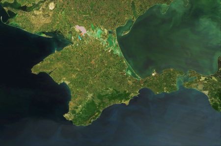 克里木半岛卫星图