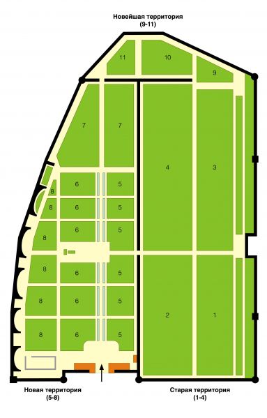 文件:Map of Novodevichy cemetery.jpg