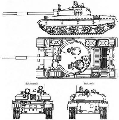 T-62坦克结构图