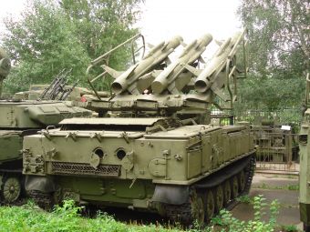 2K12 Kub backside at Central Museum of Russian Armed Forces.jpg