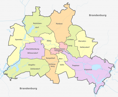 柏林市行政区划图